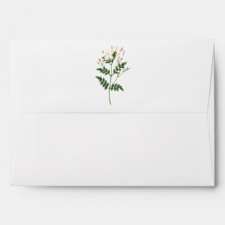 Enveloppe jasmine (Jasminum grandiflorum) par Redouté
