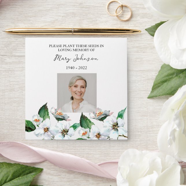 Enveloppe Jasmine Seed Packet Memorial Funeral Envelope (Wedding)