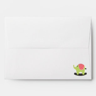 Enveloppe jaune damassé