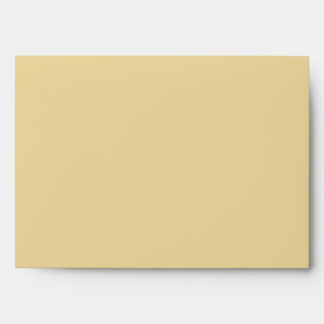 Enveloppe jaune doré personnalisée avec adresse de (Devant)