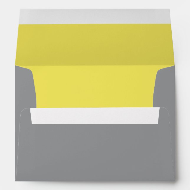 Enveloppe Jaune Illuminant et Gris Ultime (Dos (Bas))