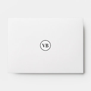 Enveloppe Jaune noir acrylique pour marbre ajouter nom monog