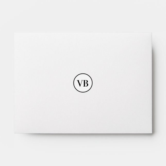 Enveloppe Jaune noir acrylique pour marbre ajouter nom monog (Devant)