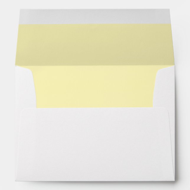 Enveloppe jaune pastel (Dos (Bas))
