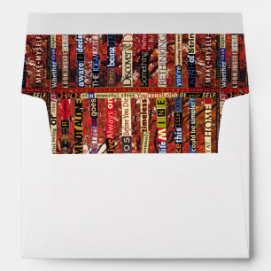 Enveloppe Je m'engage à m'alléguer - Collage