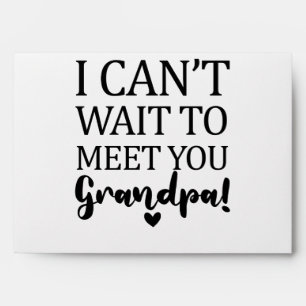 Enveloppe Je ne peux pas attendre de vous rencontrer Grosses
