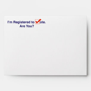 Enveloppe Je suis inscrit sur les listes électorales 2026