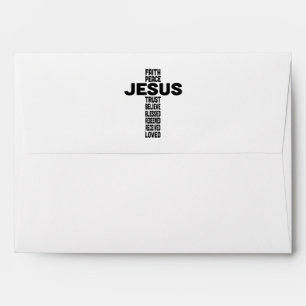 Enveloppe Jésus est la croix centrale