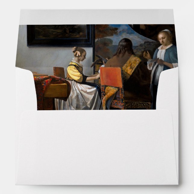 Enveloppe Johannes Vermeer - Le Concert (Dos (Bas))