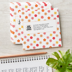 Enveloppe Joli emballage à motif de marguerite rose et orang