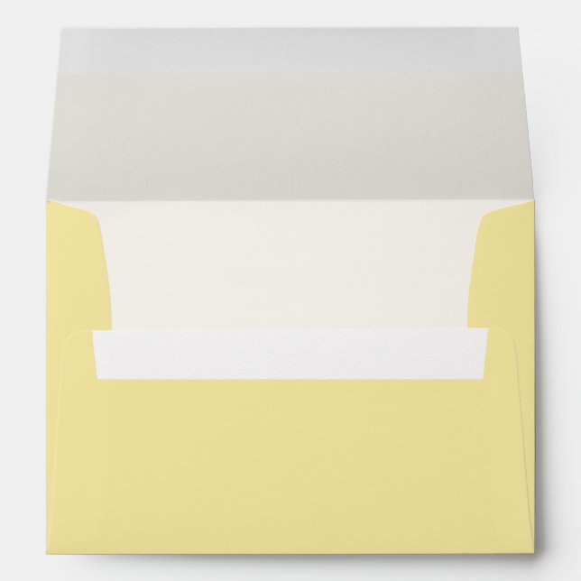 Enveloppe Joli Mariage jaune soleil (Dos (Bas))