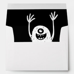 Enveloppe Joli Petit Monster Boys Anniversaire