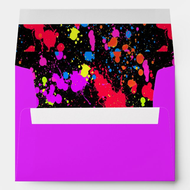 Enveloppe Joli tableau de peinture amusant (Dos (Bas))