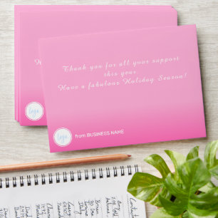 ENVELOPPE JOLIE ROSE GRADIENT AFFAIRES LOGO COMPANY DON