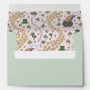 Enveloppe Jolie St Patrick's Luck & Joy Irish Blessing