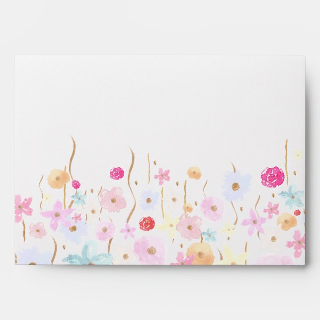 Enveloppe Jolies fleurs (Devant)