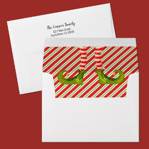 Enveloppe Jolly Christmas Elf Legs