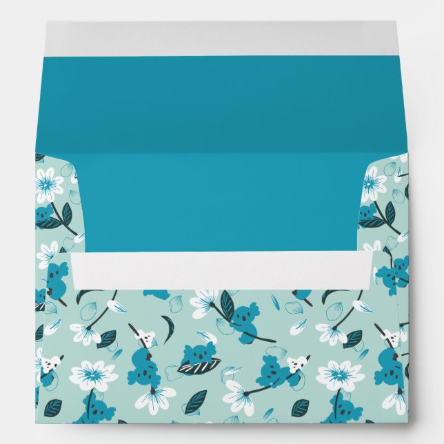 Enveloppe Jouer Koala Motif mignon animal et l'art nature (Dos (Bas))