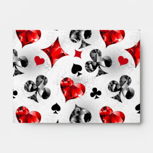 Enveloppe Joueur de poker Joueur de cartes de jouer costumes