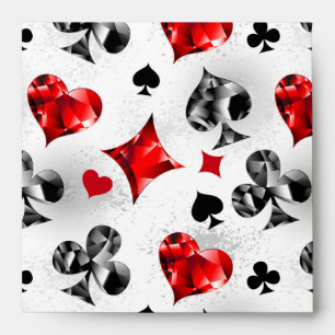 Enveloppe Joueur de poker Joueur de cartes de jouer costumes