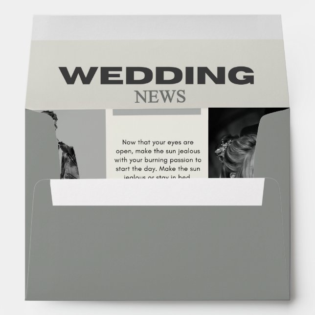 Enveloppe Journal de mariage vintage (Dos (Bas))