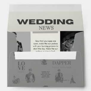 Enveloppe Journal de mariage vintage