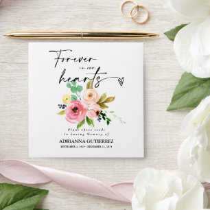 Enveloppe Jovely Blush Boho Seed Packet Memorial Funeral Env