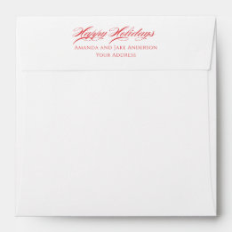 Enveloppe Joyeuses Fêtes Simple Moderne