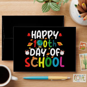 Enveloppe Joyeux 100e jour d'école Enseignant Élève