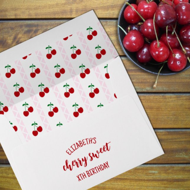 Enveloppe Joyeux Anniversaire Cerise Sucrée (Créateur téléchargé)