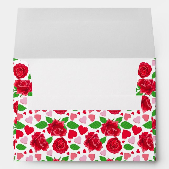 Enveloppe Joyeux Anniversaire de la Vallée de la Rose rouge (Dos (Bas))