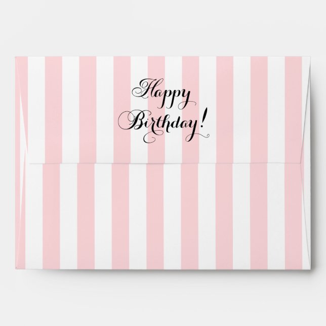 Enveloppe Joyeux anniversaire élégant (Dos (Haut rabat))