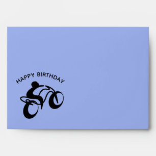 Enveloppe Joyeux motard d'anniversaire