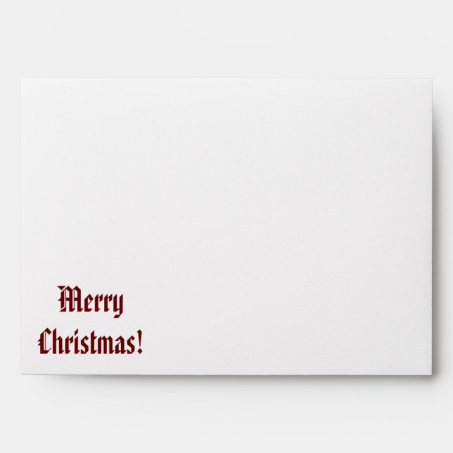 Enveloppe Joyeux Noël ! (Devant)