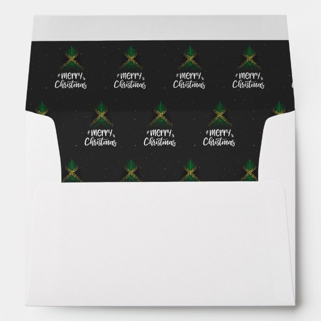 Enveloppe Joyeux Noël avec drapeau jamaïcain (Dos (Bas))