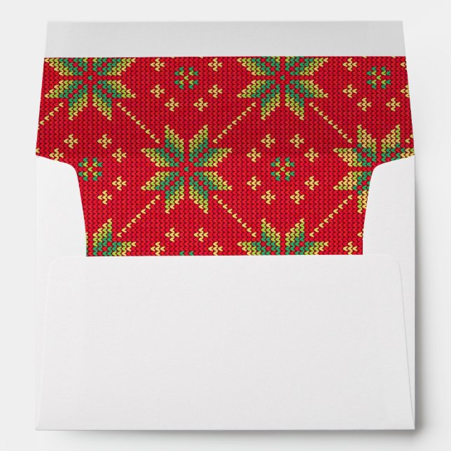 Enveloppe Joyeux Noël des Fêtes modernes (Dos (Bas))