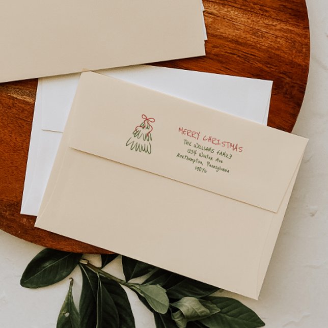 Enveloppe Joyeux Noël Inspiré Vintage (Créateur téléchargé)