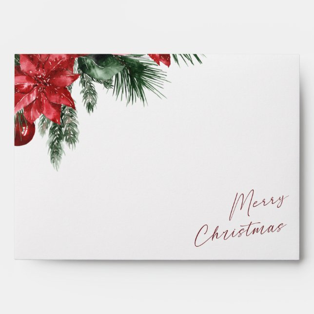 Enveloppe Joyeux Noël Invitation ou carte (Devant)
