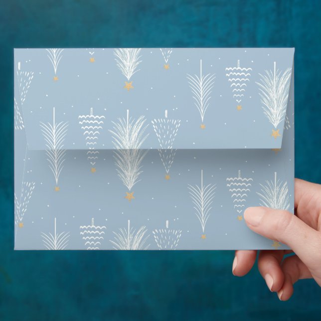 Enveloppe Joyeux Noël | Motif d'arbre de Noël (Hand)