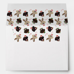 Enveloppe Joyeux Pawlidays Labrador Retriever Dogs