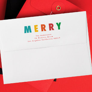 ENVELOPPE JOYRY LOVE JOY   NOËL COLORÉ