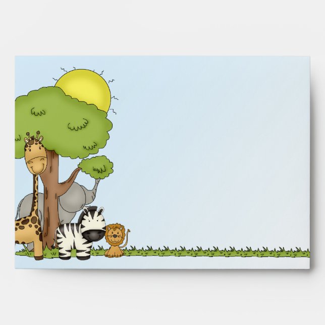 Enveloppe Jungle Safari (Devant)