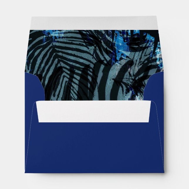 Enveloppe Jungle Safari Blue (Dos (Bas))