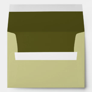 Enveloppe Kaki Sage Arrière - plan Couleur Personnaliser Cec