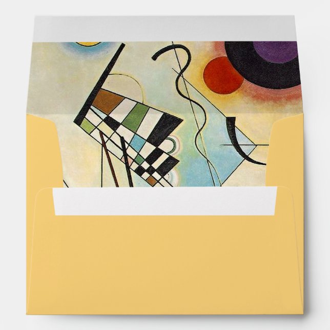 Enveloppe Kandinsky Abstrait Plain élégant professionnel (Dos (Bas))
