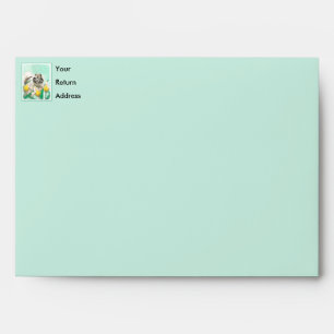 Enveloppe Keeshony in Tulips Peinture mignonne Original Chie