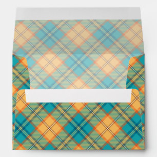 Enveloppe Kingfisher Tartan