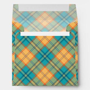 Enveloppe Kingfisher Tartan