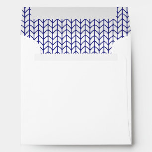 Enveloppe KNIT LIGNE BLEUE 5.25 Carré
