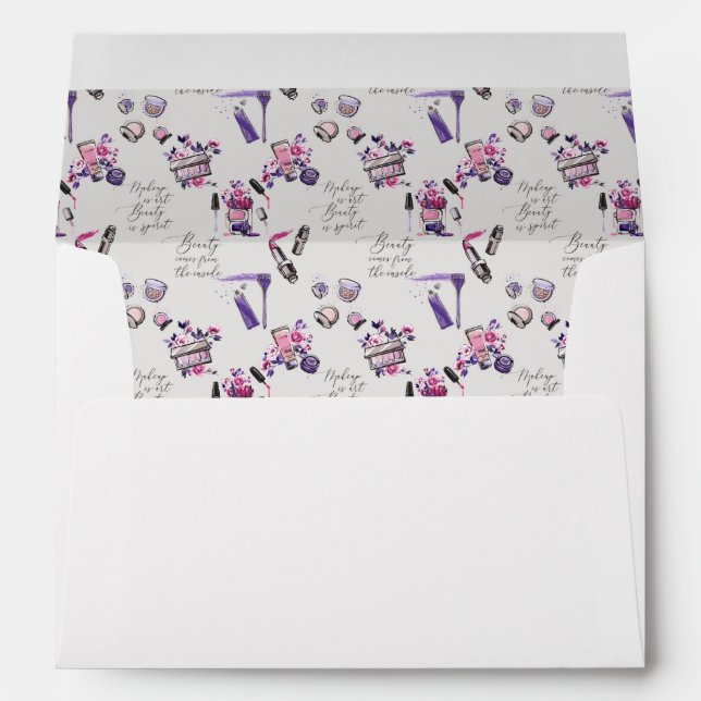 Enveloppe La beauté vient du motif d'intérieur (Dos (Bas))